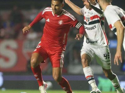 Internacional amarga derrota e risco de rebaixamento sobe para 69,1% após queda para o São Paulo