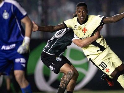 Vasco marca goleada sobre Coritiba e reduz risco de rebaixamento a 22% no Brasileirão