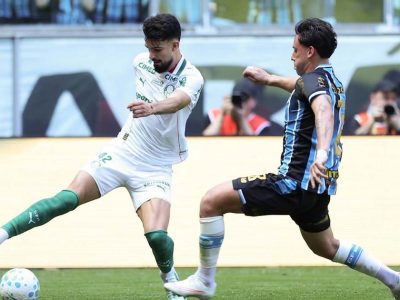 Palmeiras domina Grêmio, mas para em Weverton e empata em 0 a 0 na Arena do Grêmio