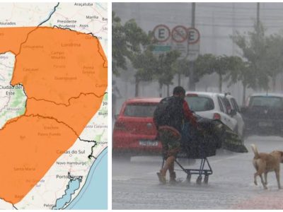 Alerta de ciclone: temporais severos previstos para Rio Grande do Sul, Santa Catarina e Paraná a partir desta terça-feira