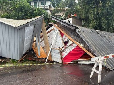 Frente fria provoca novos temporais em Santa Catarina e Paraná após se afastar do Rio Grande do Sul