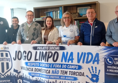 Clube Esportivo de Bento Gonçalves apresenta projeto de combate à violência durante encontro com a Federação Gaúcha de Futebol