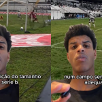Ewerton Páscoa critica gramado do Moisés Lucarelli após derrota do CRB: "Não dá para aceitar"