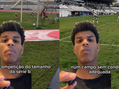 Ewerton Páscoa critica gramado do Moisés Lucarelli após derrota do CRB: “Não dá para aceitar”