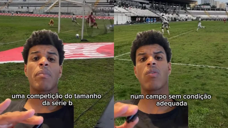 Ewerton Páscoa critica gramado do Moisés Lucarelli após derrota do CRB: "Não dá para aceitar"