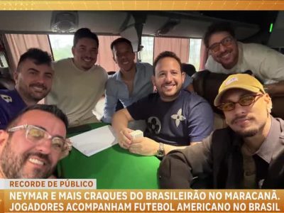 Neymar e Craques do Futebol Brasileiro Assistem a Partida da NFL no Maracanã Durante Pausa do Brasileirão
