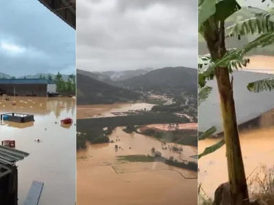 Inmet emite alerta vermelho de tempestade para Santa Catarina no dia 21; municípios afetados incluem Paraná e Rio Grande do Sul