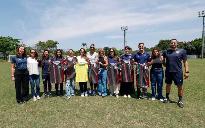 CBF e FIFA visitam Fluminense e projeto Daminhas da Bola para avançar na estratégia do futebol feminino no Brasil