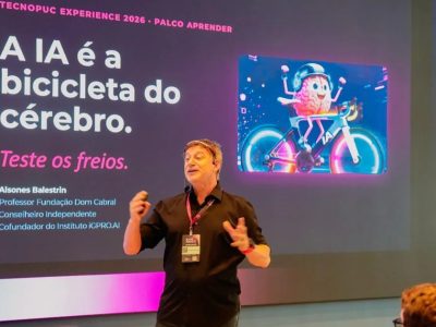 A Inteligência Artificial como ‘bicicleta do cérebro’: palestra no Tecnopuc Experience destaca a importância da governança e capacitação