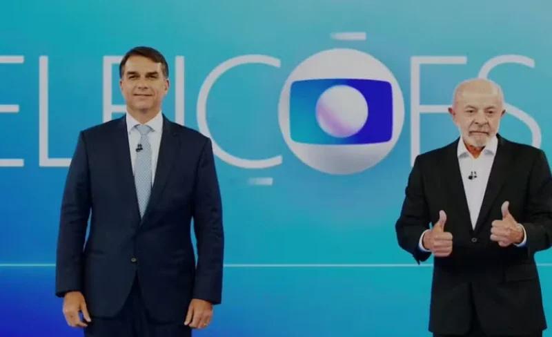 Lula e Flávio Bolsonaro debatem melhorias para aposentadorias e infraestrutura no Sul durante debate da Globo