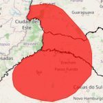 Ciclone provoca alerta vermelho para tempestades em todo o Sul do Brasil