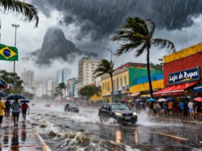 INMET emite alerta de tempestade com risco de ventos de até 100 km/h e granizo em regiões do Sul do Brasil
