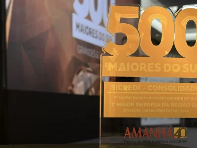 Sicredi lidera ranking das maiores empresas do Sul pelo segundo ano consecutivo, segundo levantamento do Grupo AMANHÃ e PwC Brasil