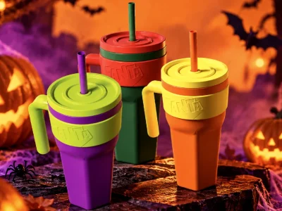 Fanta lança copo térmico temático para o Halloween com troca em cidades do Sul e Sudeste do Brasil