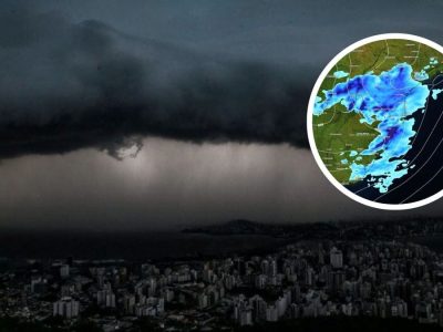 Ciclone extratropical se forma na fronteira do Brasil e traz chuvas severas para sete estados a partir de quarta-feira