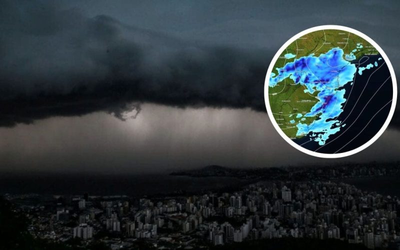 Ciclone extratropical se forma na fronteira do Brasil e traz chuvas severas para sete estados a partir de quarta-feira