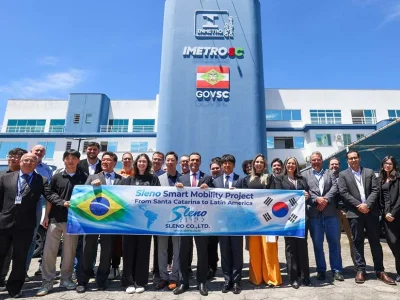 Imetro-SC recebe empresários sul-coreanos para discutir inovações em monitoramento urbano e veicular