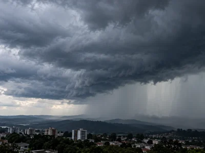 Inmet emite alerta vermelho de tempestade para 708 cidades no Sul do Brasil