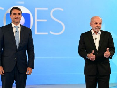 Debate entre Lula e Flávio Bolsonaro discute infraestrutura e dívidas, com ataques pessoais e propostas para o Sul do Brasil
