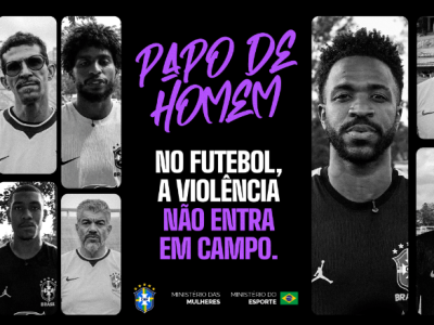 CBF lança campanha “Papo de Homem” com Vini Jr. e Endrick para combater a violência contra mulheres no futebol