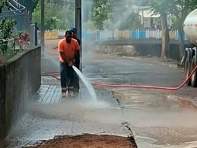Prefeitura de Francisco Beltrão intensifica trabalhos de limpeza após forte chuva