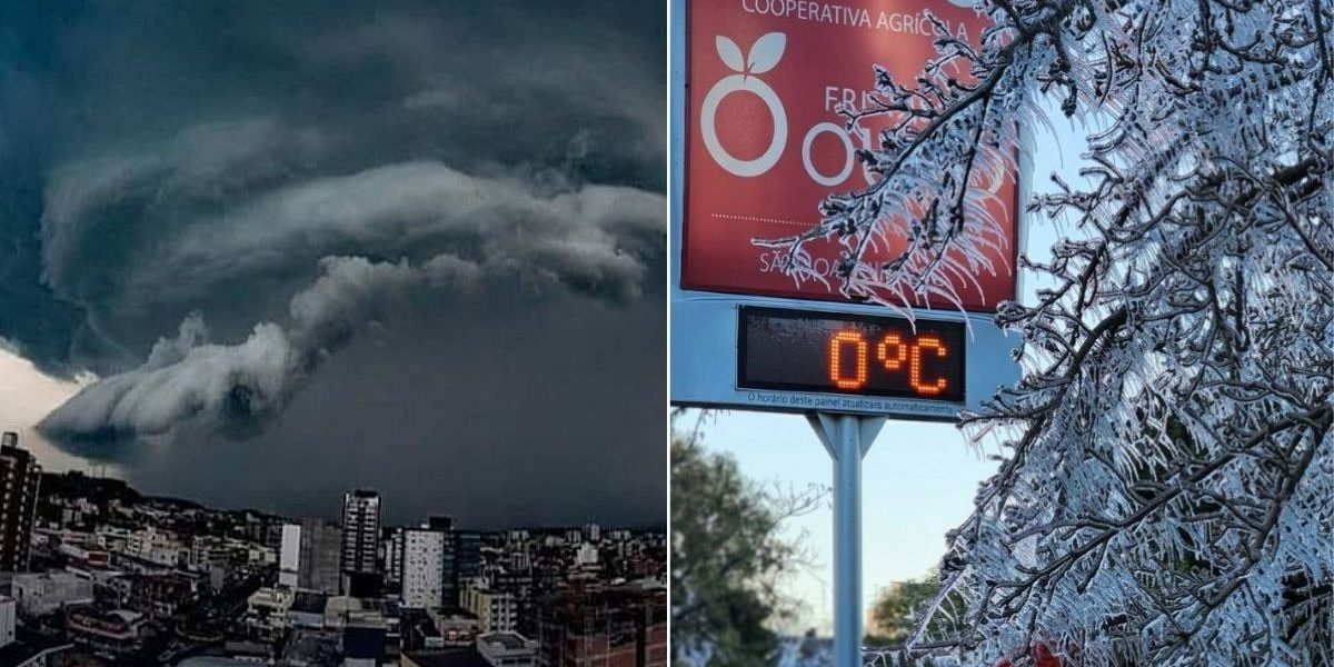 Massa de ar frio deve provocar queda acentuada nas temperaturas e geadas nos estados do Sul do Brasil