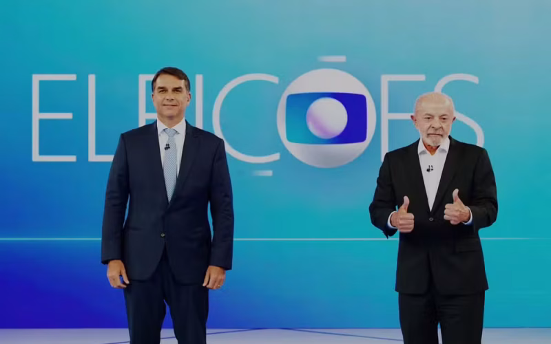Debate entre Flávio Bolsonaro e Lula discute economia e segurança a poucos dias do segundo turno das eleições