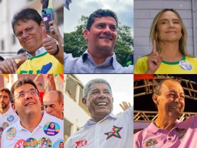 Brasil tem 21 governadores à direita e apenas 6 à esquerda, com destaque para a dominância no Sul e Sudeste