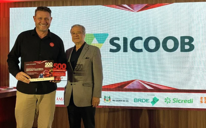Sicoob SC/RS conquista 7ª posição entre as 100 maiores empresas de Santa Catarina pela segunda vez consecutiva