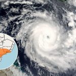 Ciclone extratropical traz alerta de ventos de até 100 km/h e chuva para Santa Catarina, Paraná e Rio Grande do Sul no domingo das eleições