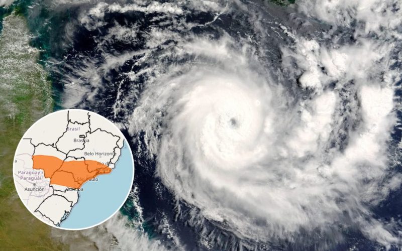 Ciclone extratropical traz alerta de ventos de até 100 km/h e chuva para Santa Catarina, Paraná e Rio Grande do Sul no domingo das eleições